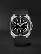 Bell & Ross - BR-03 Diver Automatic Stainless Steel Watch, Ref. BR03A-D-BL-ST/SRB