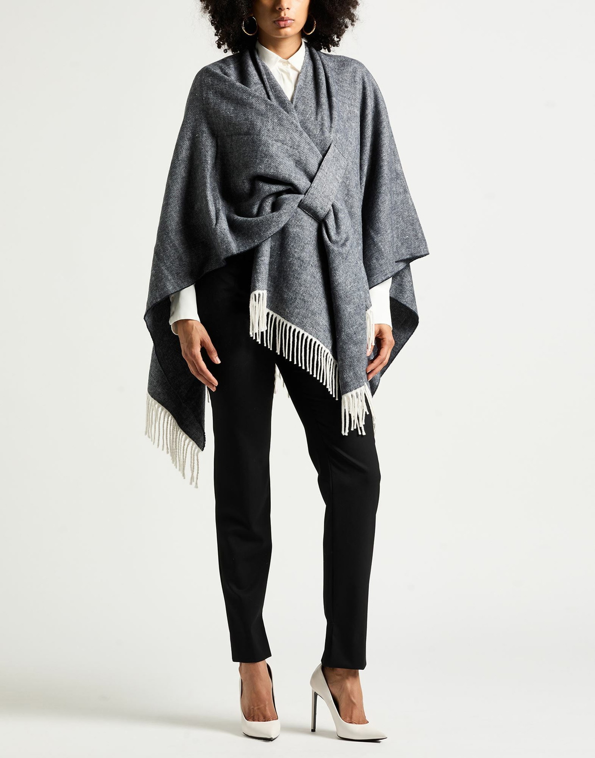 Twinset Womens Cape in Grey