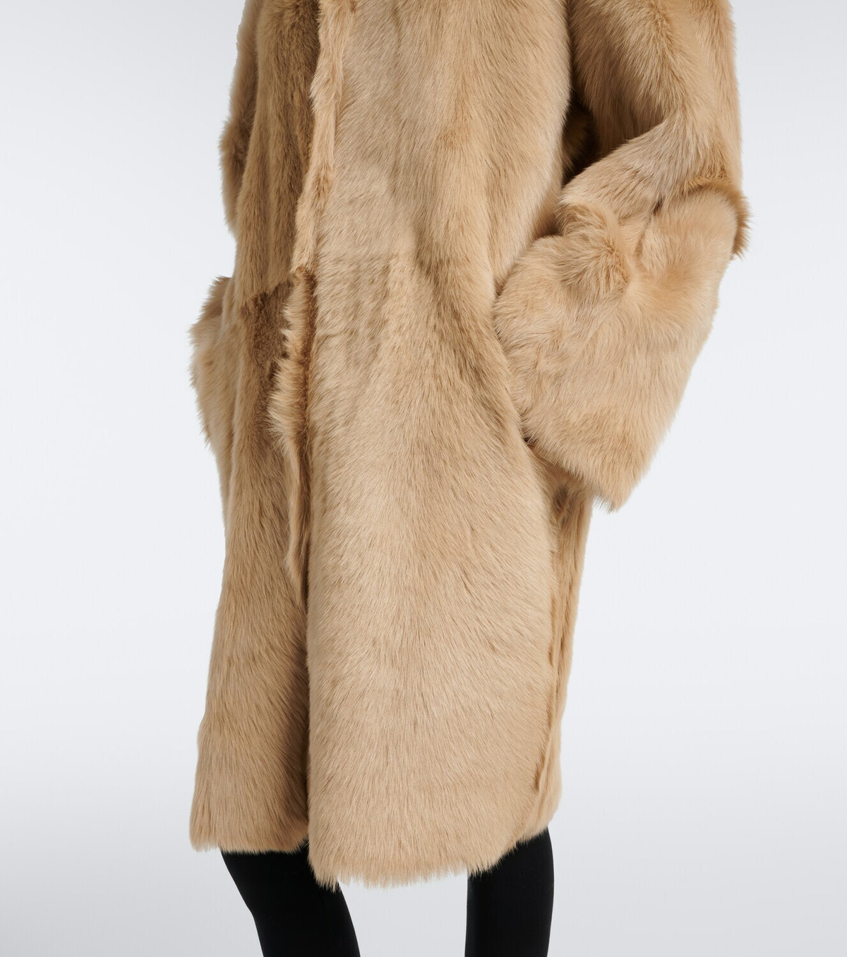 Nour Hammour Blaise shearling coat