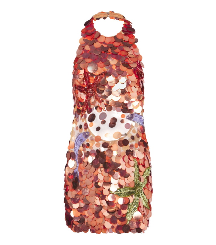 Photo: Retrofête Dorothy embellished halterneck minidress