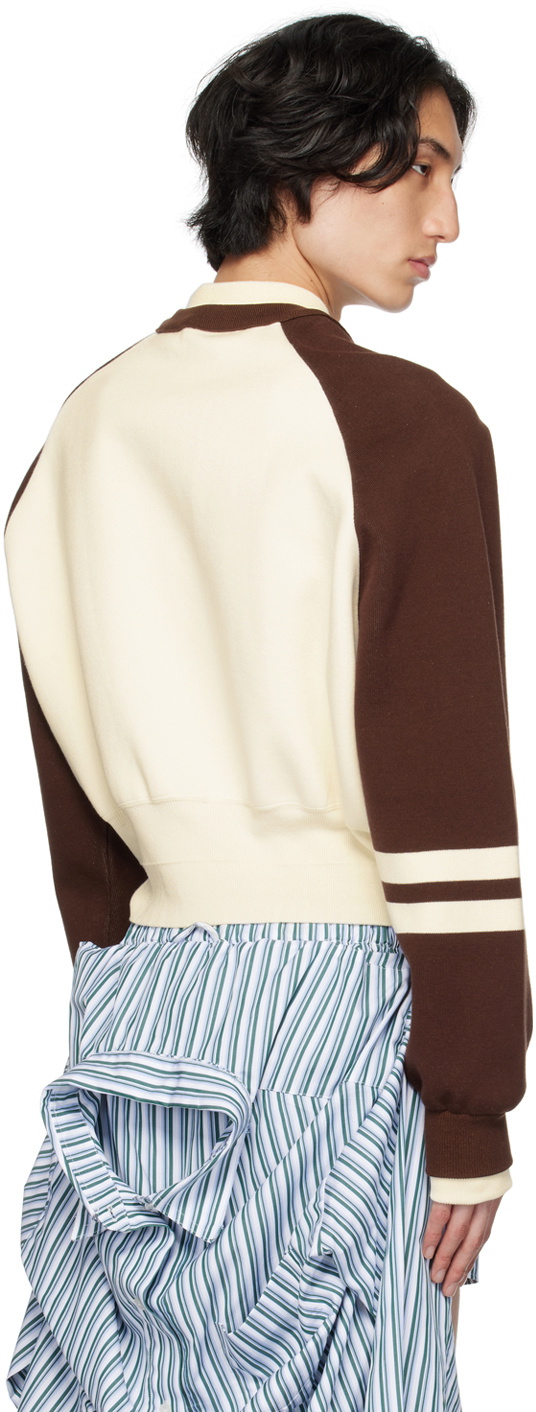 Meryll Rogge Brown & Off-White Layered Sweater