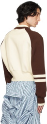 Meryll Rogge Brown & Off-White Layered Sweater