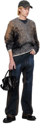 Y/Project Beige & Gray Hairy Gradient Sweater
