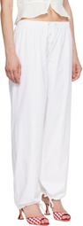 Fruity Booty White Poplin Trousers