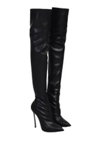 Casadei Blade High Heels Boots In Black Leather