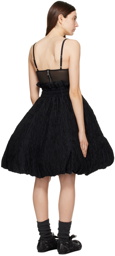 Noir Kei Ninomiya Black Bubble Hem Midi Skirt