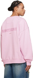 Juun.J Pink Embroidered Sweatshirt