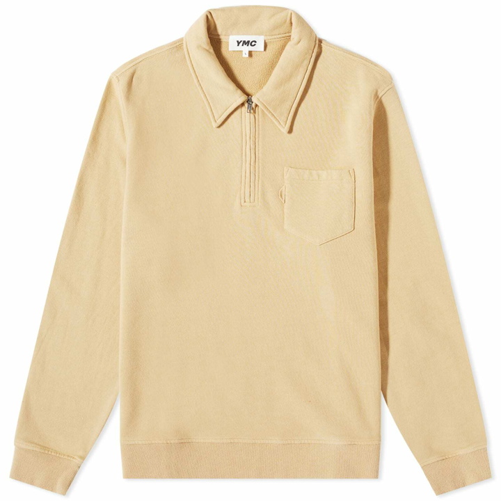 Photo: YMC Men's Sugden Quarter Zip in Sand