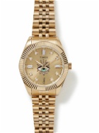 Timex - Jacquie Aiche 36mm Gold-Tone and Stainless Steel, Enamel and Crystal Watch