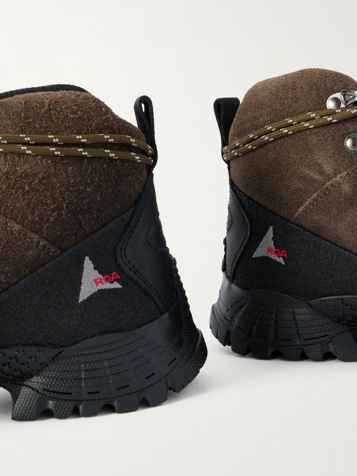 ROA - Andreas Hybrid Rubber-Trimmed Suede Hiking Boots - Brown