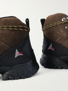 ROA - Andreas Hybrid Rubber-Trimmed Suede Hiking Boots - Brown