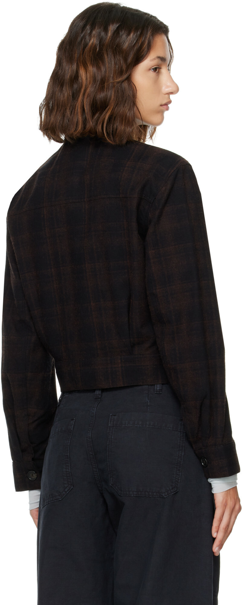 JEANERICA Brown Lee Check Jacket