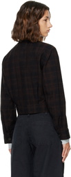 JEANERICA Brown Lee Check Jacket