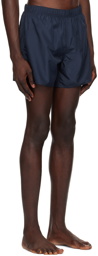 Courrèges Navy Elasticized Swim Shorts