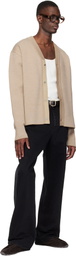 JACQUEMUS Beige 'The Doppio' Cardigan