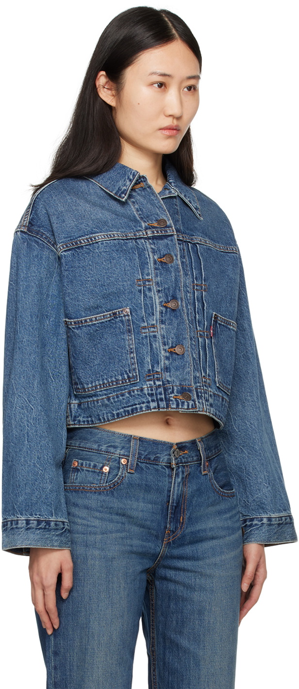 Levi’s denim tailored jacket single Levi's Engineered Denim Jacket..sz M.. Vintage .1990's