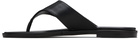 Aeyde Black Amaya Thong Sandals