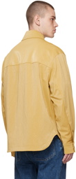 Solid Homme Yellow Button Up Shirt