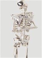 Kissing Skeleton Keyring in Silver