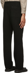 AURALEE Black Wool Jersey Trousers