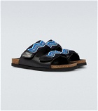 Missoni - Leather-trimmed sandals