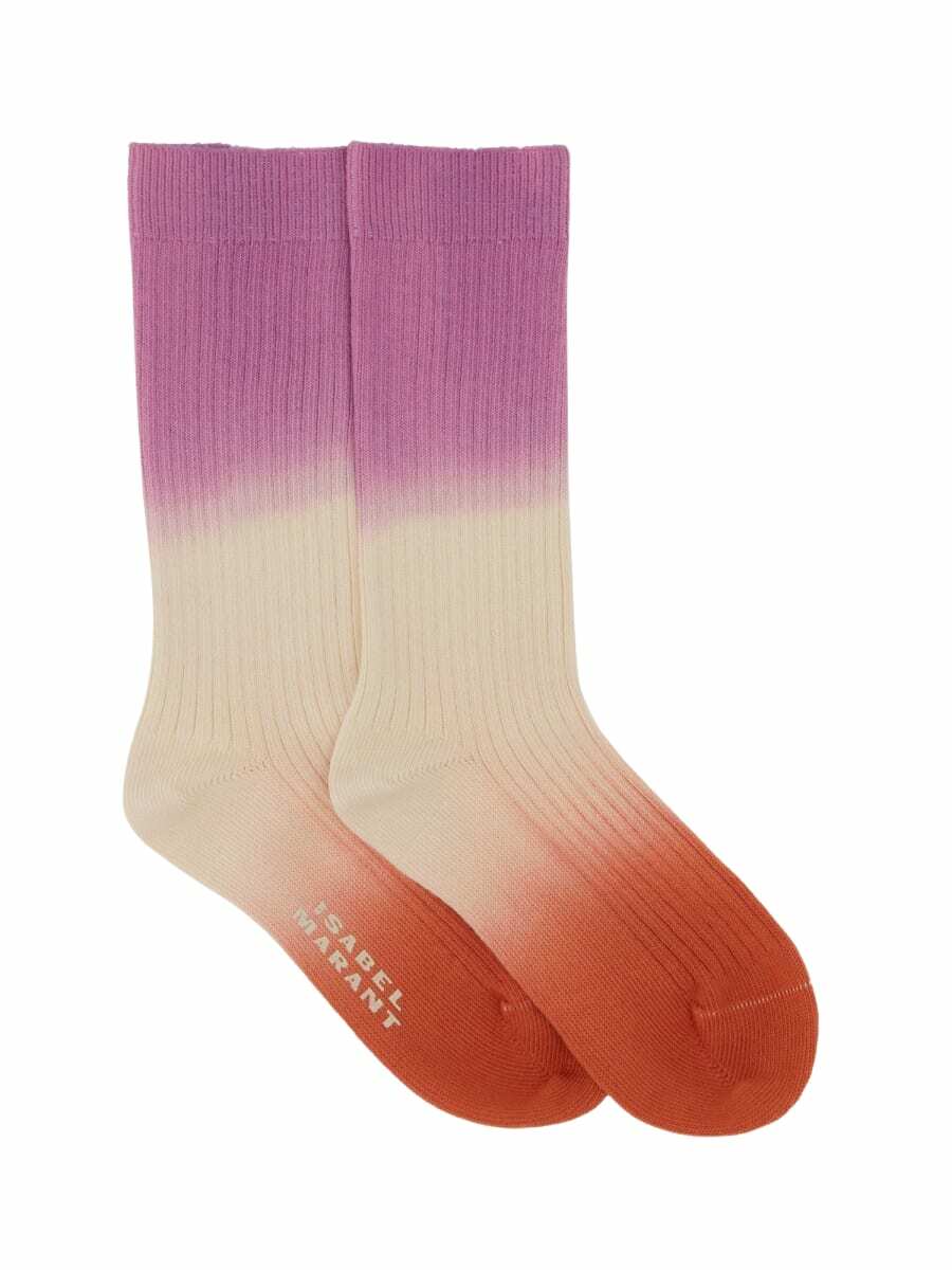 Isabel Marant Women's Logo socks in Bronze Isabel Marant