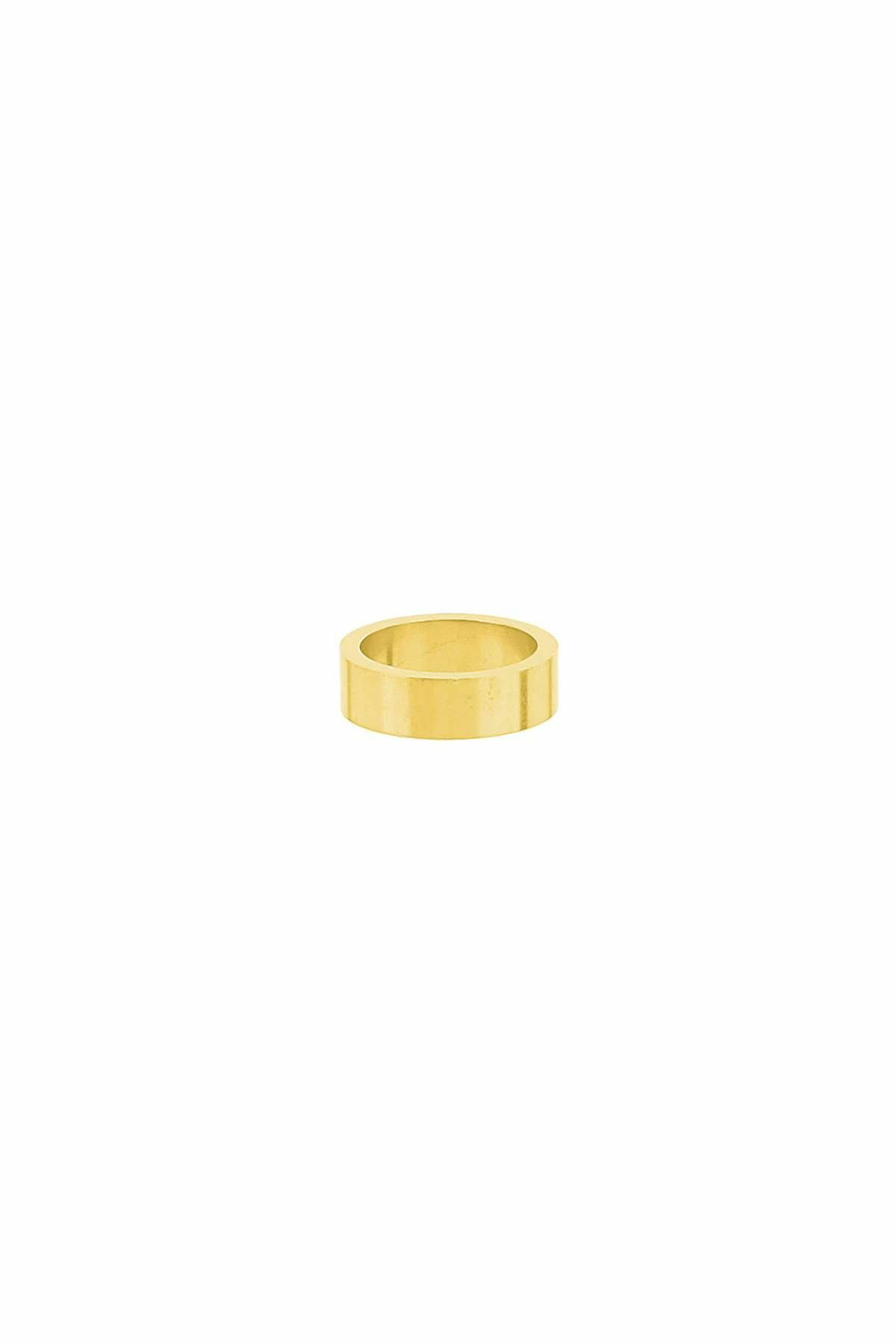 MAISON MARGIELA ring with logo design Gold Maison Margiela