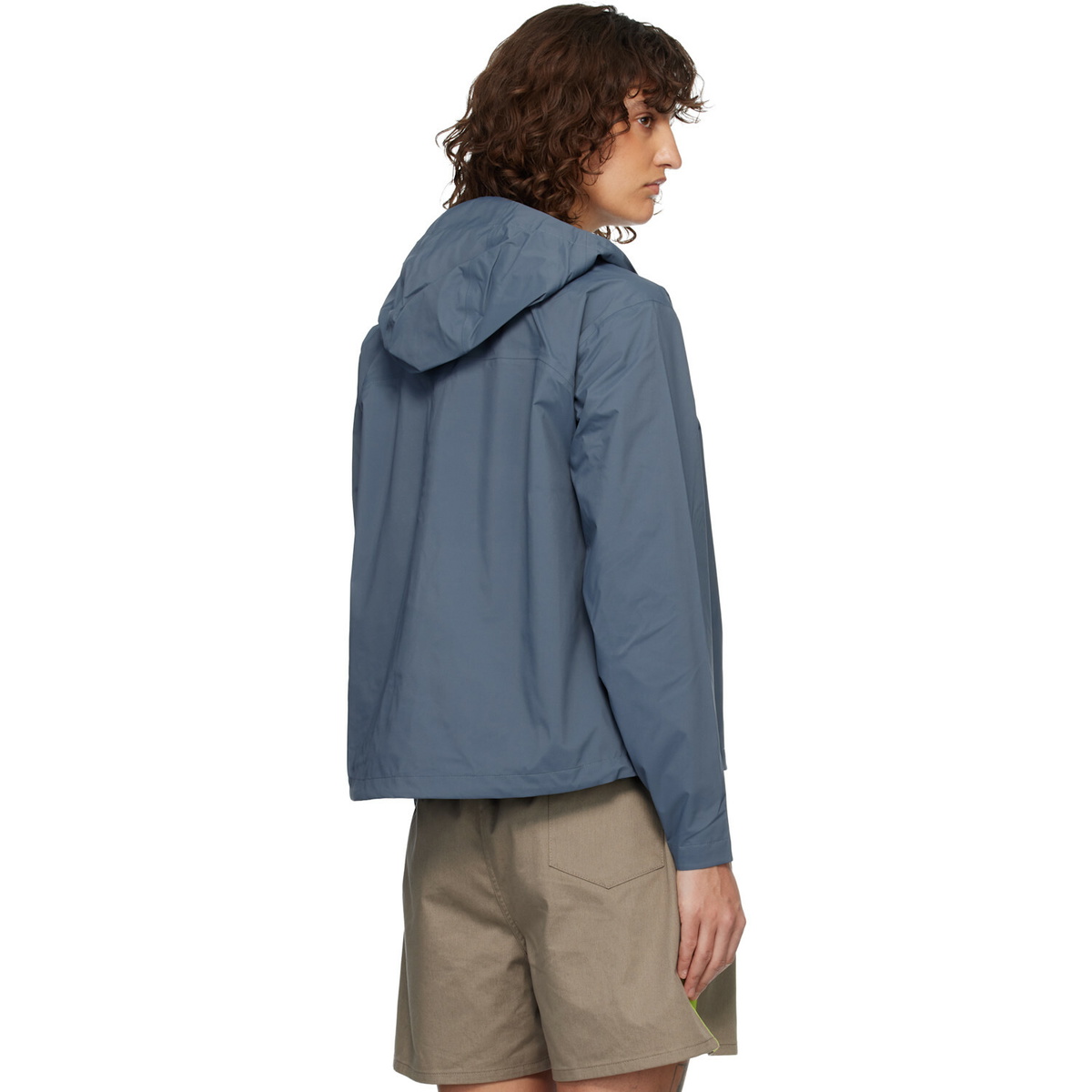 The North Face Blue Voyage Rain 3L Hooded Rain Jacket