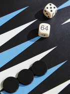 Smythson - Cross-Grain Leather Backgammon Roll