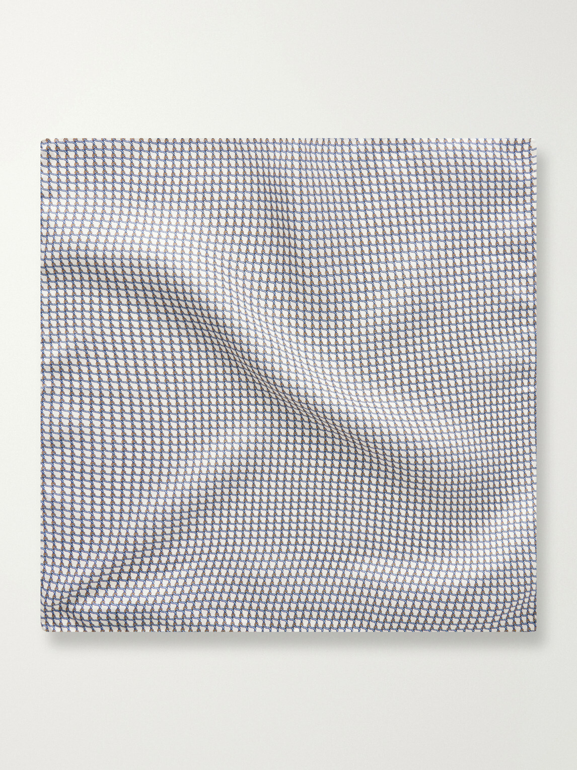 De Petrillo - Printed Silk-Twill Pocket Square