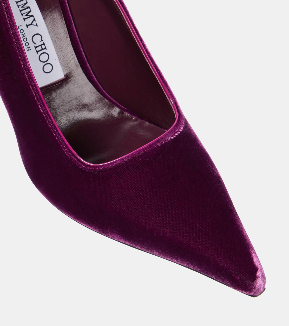 Jimmy Choo women velvet Purple Slip-On Shoes Margot Flat | Violet Orchid Suede Flats | JIMMY CHOO main image 2