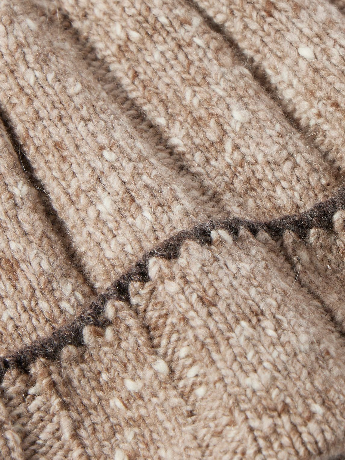 Brunello Cucinelli - Ribbed Cashmere Beanie - Brown