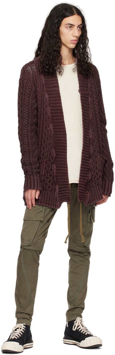 Greg Lauren Green Press-Stud Cargo Pants