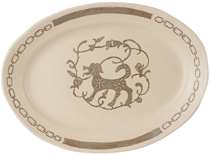 Photo: Wretched Flowers Beige Serving Platter