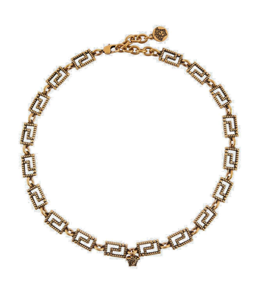Versace Gold Medusa Chain Choker Necklace Versace
