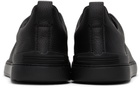 ZEGNA Black Triple Stitch Sneakers