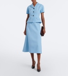 Emilia Wickstead Alexina wool crêpe midi dress