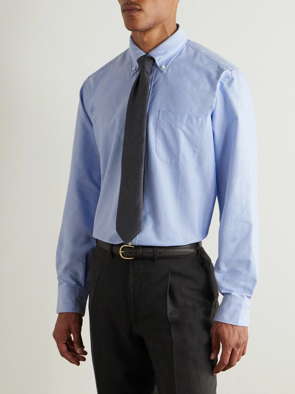 Sid Mashburn - Button-Down Collar Oxford Cotton Shirt - Blue