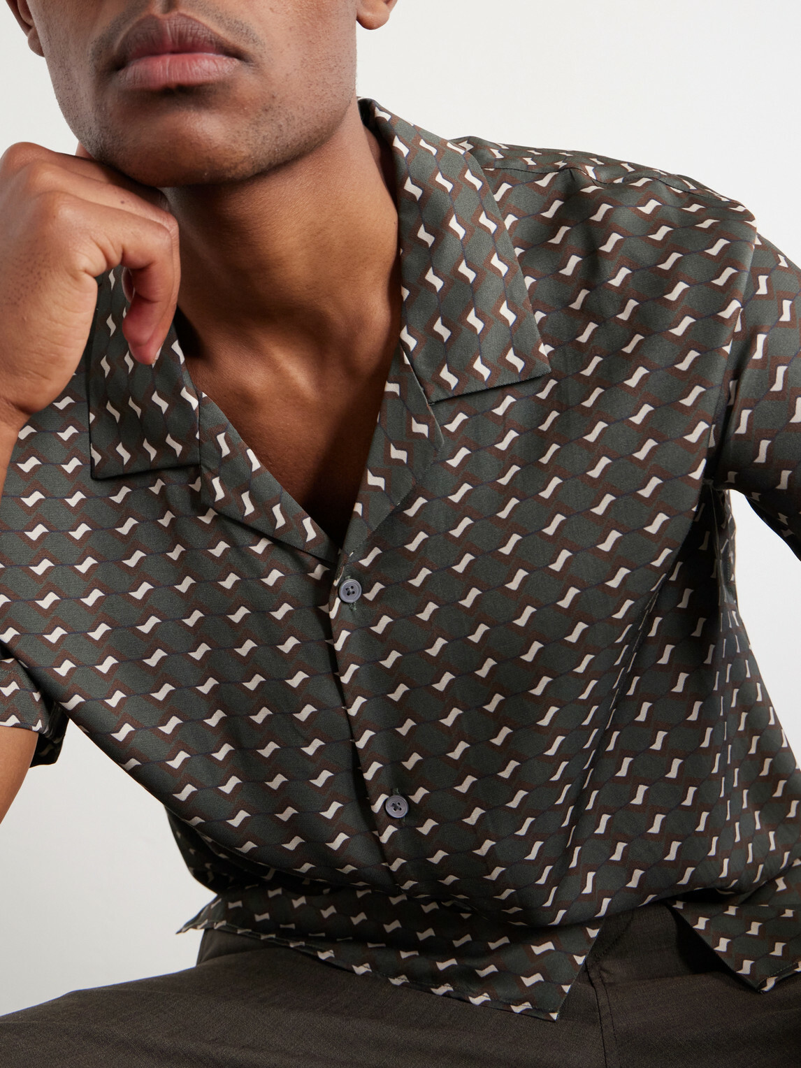 Mr P. - Wiggle Printed Shirt - Green