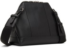 Alexander McQueen Black Leather Messenger Bag