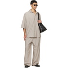Fear of God ESSENTIALS Gray Pleat Front Drawstring Trousers
