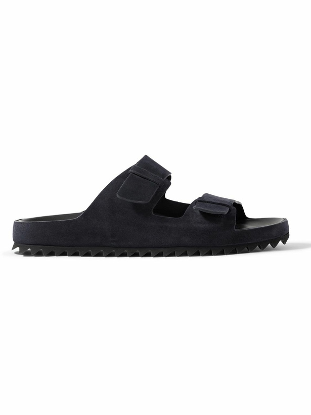 Photo: Officine Creative - Agorà 010 Suede Sandals - Blue