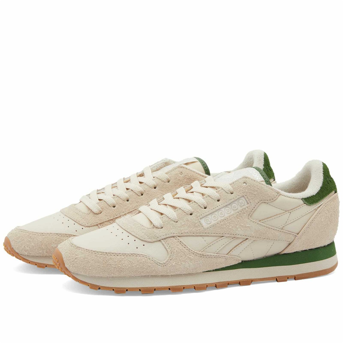 Photo: END. x Reebok Classic Leather ‘Boules Club’ Sneakers in Stucco/Beige