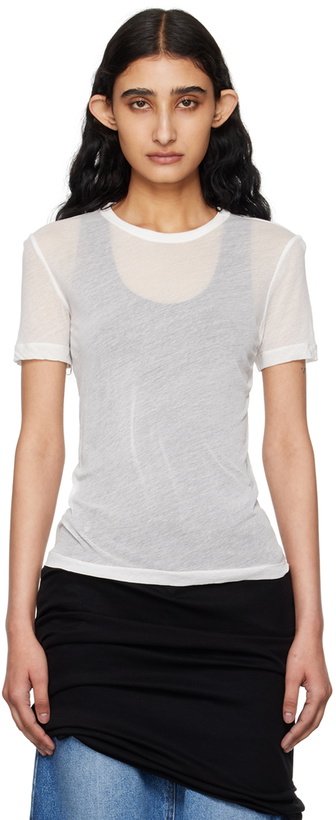 Photo: Helmut Lang White Sheer T-Shirt