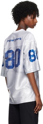 Alexander Wang White & Blue 88 Football T-Shirt