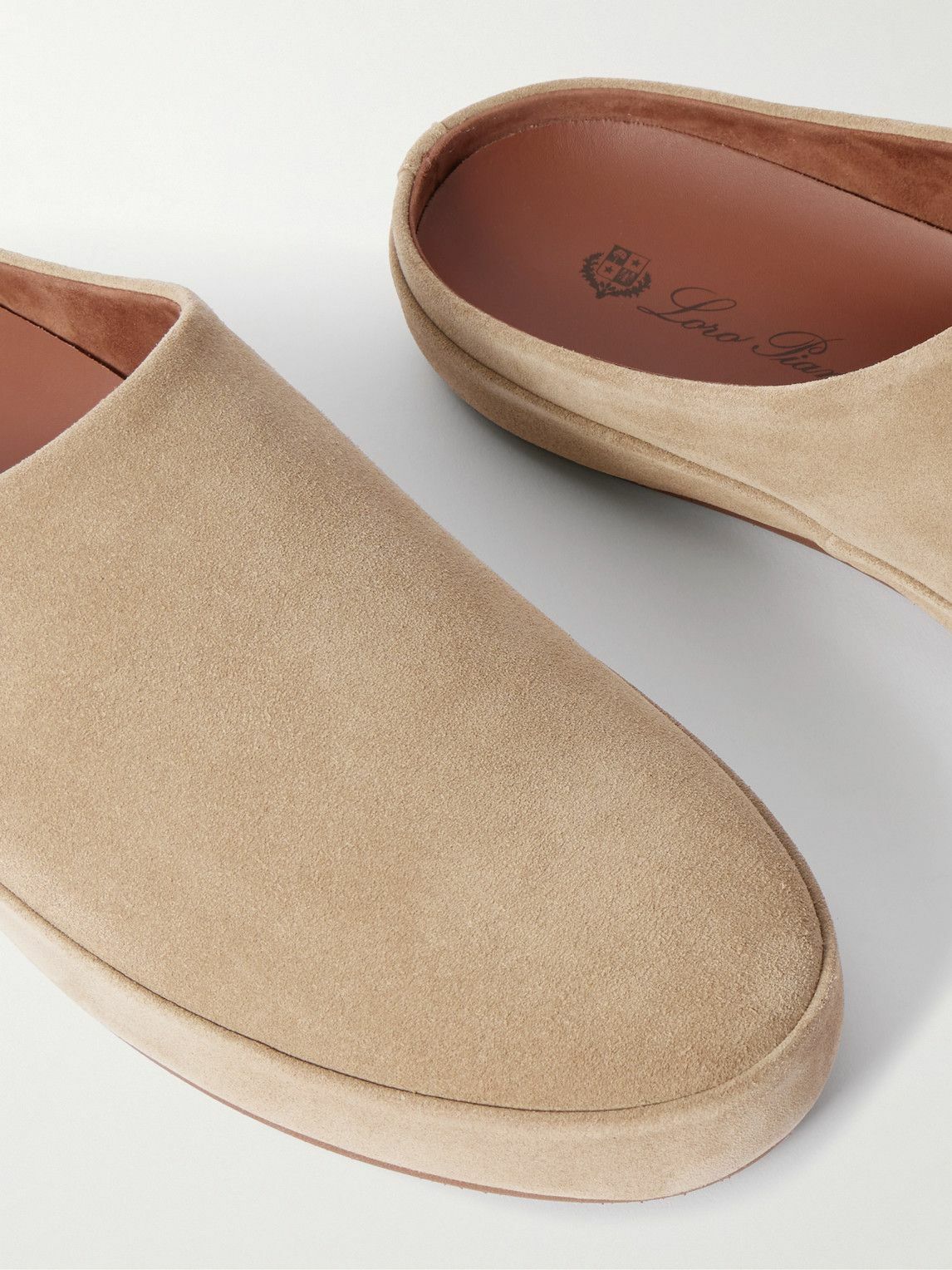 Loro Piana - Tomori Suede Mules - Brown