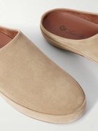 Loro Piana - Tomori Suede Mules - Brown
