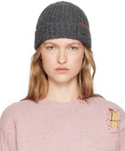Marni Gray Shetland Wool Beanie