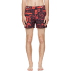 Vivienne Westwood Orange Classic Boxer Swim Shorts