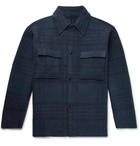 Jacquemus - Checked Wool Overshirt - Blue